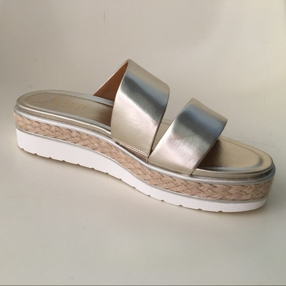 Franco Sarto Platform Espadrille Sandal Sz 10 - Picture 2 of 9